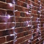 ДОЖДЬ (занавес) 2х3м, прозрачный ПВХ, эффект водопада, 240 LED БЕЛЫЕ 5 нитей*48 LED