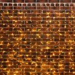 ДОЖДЬ (занавес) 2х6м, прозрачный ПВХ, 1140 LED ТЕПЛЫЙ БЕЛЫЙ ( партия 2020 - 768 LED)