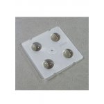 S01.01.01.007_SS-50X50-4-90, линза 50х50мм, 4 LED, 90 градусов, для 5050, PC, матовая, без уплотните