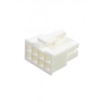 39012085, корпус вилки кабельной без контактов 2х4 с защелкой белый ответная часть