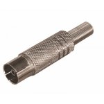 РАЗЪЁМ  гнездо  TV  никель  c пружиной  REXANT   (03-150)