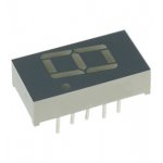 SC04-12HWA, светодиодный индикатор  красный  ОК  10.16мм  1x7  1.6мКд