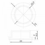 Влагозащитный колпачок для клавишных выключателей RWB-212, RWB-214, RWB-215  REXANT