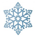 Елочная фигура "Снежинка "Снегурочка", 81 см, цвет голубой
