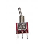 MTS-202-A2-R, миниатюрный тумблер ON-ON, 6 контактов на плату красный