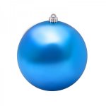 Елочная фигура "Шар" глянцевый, 20 см, цвет синий