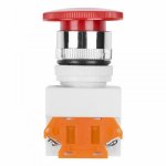 Выключатель-кнопка 10А ON-ON Ø22 красная Грибок (Y090-11MZS)  REXANT