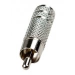 2-225, переходник RCA штекер - 3.5мм гнездо стерео металл