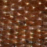 СЕТЬ 2х1,5м, прозрачный ПВХ, 288 LED БЕЛЫЕ, соединяется