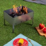 Мангал сборный со складным дном в пленке СОКОЛ