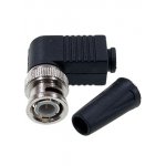 BNC-05-3072, разъем BNC штекер угловой под винт с колпачком (02-002)