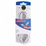 Телефонный удлинитель 6р-4с, 5 м, белый  REXANT