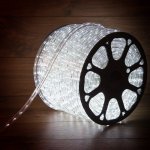 Дюралайт LED фиксинг (2W) - БЕЛЫЙ Эконом Ø13мм, 24LED/м, модуль 2м (без комплекта подключения)