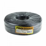 Кабель RG-6U (75 Ом), CCS/Al/Al (0,9/Al/32*0,12 мм) 48%, (бухта 100 м), черный (OUTDOOR) PROconnect