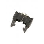 IDCC-10MS(SCM-10), вилка на плату шаг 2.54мм с защелками