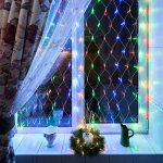 СЕТЬ 1,5х1,5м, прозрачный ПВХ, 150 LED МУЛЬТИКОЛОР, не соединяется ТОП