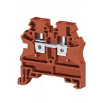 AVK4 RD (красный), 304214RP Клеммник на DIN-рейку 4мм.кв.