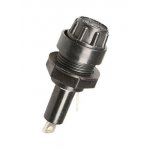 ДВП4-2, держатель предохранителя (пластик, черный) (21г.)