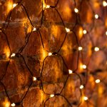 СЕТЬ 2х1,5м, черный ПВХ, 288 LED ТЕПЛЫЙ БЕЛЫЙ, соединяется