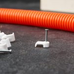 Крепеж кабеля плоский  8 х 3 мм, белый (упак. 50 шт)  REXANT