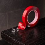 Двухсторонний скотч, прозрачный на 100% акриловой основе 20 мм (ролик 5 м)  REXANT