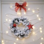 Заснеженный еловый венок Ø 30 см, ПВХ