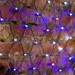СЕТЬ 2х1,5м, черный ПВХ, 288 LED БЕЛЫЕ/СИНИЕ, соединяется  (из заказа NKG-002 - не соединяется)