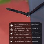 Стяжкa нейлоновая 350 x 7,6 мм, черная (упак. 100 шт)  REXANT