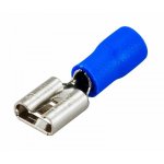 КЛЕММА ПЛОСКАЯ изолированная гнездо - 7.4мм 1.5-2.5мм² (РПи-м 2.5-(6.3) / РПИм 2-250 / FDD2-250)  REXANT