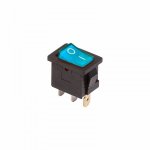 Выключатель клавишный 250V 6А (3с) ON-OFF синий  с подсветкой  Mini  (RWB-206, SC-768)  REXANT