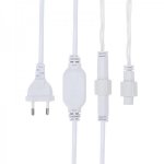 Гирлянда "Айсикл" 4,8х0,6 м, с эффектом мерцания, белый ПВХ, 176LED, цвет: Зелёный, 230В