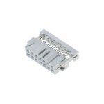 1-215911-4, AMP-Latch-14 розетка на шлейф 2,54мм с крышк.б/ф