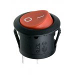 RL3-5ABRBT-H-G, переключатель клавишный ON-OFF 250B 6A красный (аналог R13-112ABRBT)