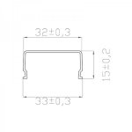 Рассеиватель для профиля матовый 36 REXANT, 2 метра -ПОД ЗАКАЗ-