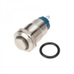 Кнопка  антивандальная Ø12 12В Фикс (4с) ON-OFF синяя (A-12-C2) REXANT