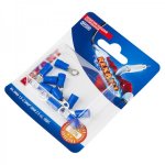 НАКОНЕЧНИК КОЛЬЦЕВОЙ изолированный ø4.3мм 1.5-2.5мм² (НКи 2.5-4 / НКи2-4 / RVS2-4) синий  REXANT (в упак. 10шт.)