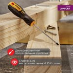 Отвертка шлицевая SL 3 X 75 мм , двухкомпонентная рукоятка Rexant