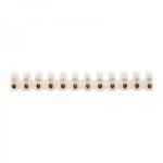 Клеммная колодка винтовая KВ-16 (6-16 мм²), ток 30A, пoлиэтилен белый (ЗВИ)  REXANT