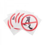 Наклейка запрещающий знак "С животными вход запрещен" 150*150 мм Rexant, стоимость за 1шт ( в упаковке 5шт)