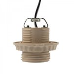 Патрон E27 с проводом 20 см белый REXANT