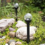 Садовый светильник на солнечной батарее (SLR-GP-60)  LAMPER   (ОТГРУЖАТЬ ПО 20 ШТ)