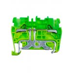 PYK2,5T (земля), 336500 Клеммник пруж. быстрозажимной (Push in), 2,5 мм.кв.