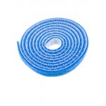 HL-Blue 10mm, Хомут липучка велькро синий 10мм длина 1м