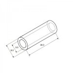 Гильза кабельная ГМЛ 10-5 (10мм² - Ø5мм) ГОСТ 23469.3-79 (в упак. 5шт)  REXANT