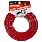 Кабель акустический REXANT 2х1,50 мм², красно-черный, мини-бухта 20 м