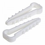 Дюбель-хомут 5-10 белый, прямоугольный (10 шт.)  PROCONNECT