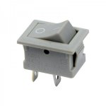 Выключатель клавишный 250V 6А (2с) ON-OFF серый  Mini  (RWB-201, SC-768)  REXANT