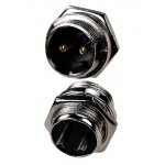 1-562-2, разъем MIC-16 2Pin, "штекер", металл на корпус