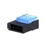 37104-A165-00E-MB, IDC вилка на кабель 4 контакта шаг 2мм 2А/1500В синяя