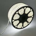 LED лента 220В, 10*7 мм, IP67, SMD 2835, 60 LED/m БЕЛАЯ (6000 K), без устан.набора, предлагаем 142-801